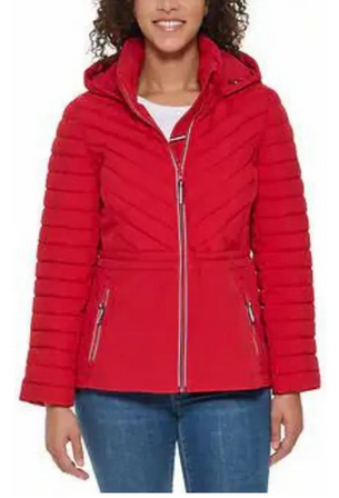 Chaqueta Tommy Hilfiger 100% Original Impermeable Mujer Talla XXL Rojo